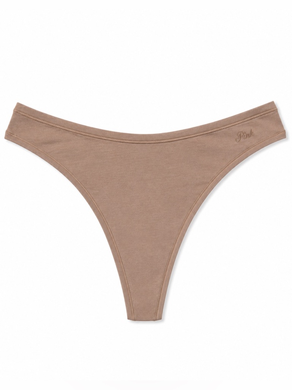 🆕 PINK Victoria's Secret Brown High Cut Cotton Thong